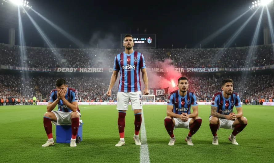 Trabzonspor’da Galatasaray Maçı Öncesi Sarı Kart Tehlikesi: 4 Oyuncu Sınırda