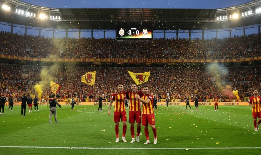 Galatasaray, Fenerbahçe’yi 3-0 Mağlup Ederek Şampiyonluk İçin Kritik Bir Adım Attı