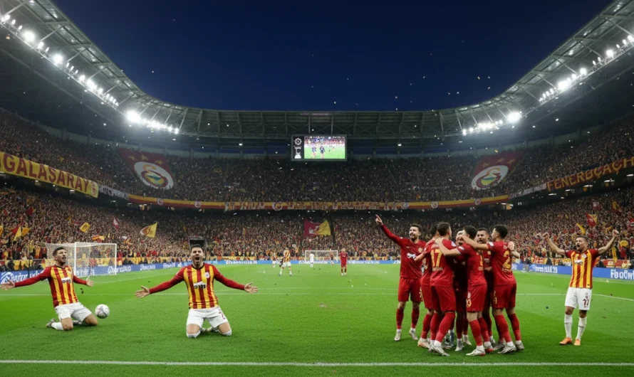 Galatasaray, Fenerbahçe’yi 3-0 Yenerek Şampiyonluk Yolunda Öne Geçti